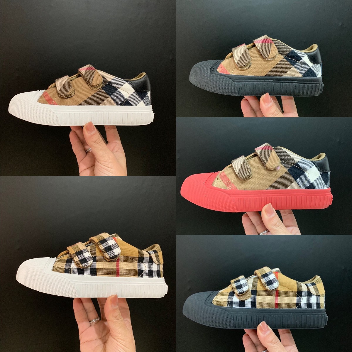 

Laceless Hook Loop Strap Low Sneakers Designer Shoes Kids Baby Children plaid Trainers berry Stripes Vintage Tennis Fashion Trainer bur Flats bar sneaker Platform, Fill postage