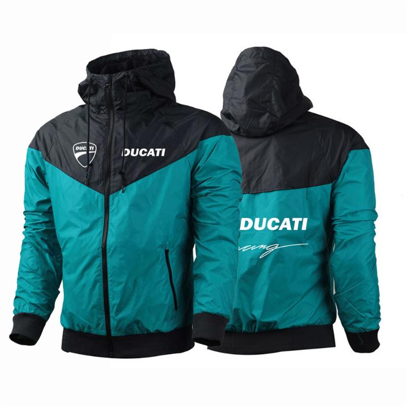Sweats à capuche masculine 2022 Ducati Hommes Brillbreur Windbreaker Vestes à capuche extérieure