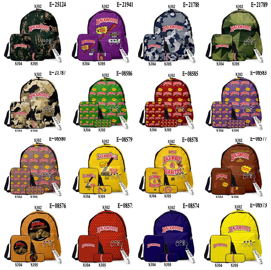 

Outdoor Bags 3pcs/set 3d Backwoods Backpack Shoder Bag Student Laptop Travel Suitable For Children Adts jllQVS, Customize