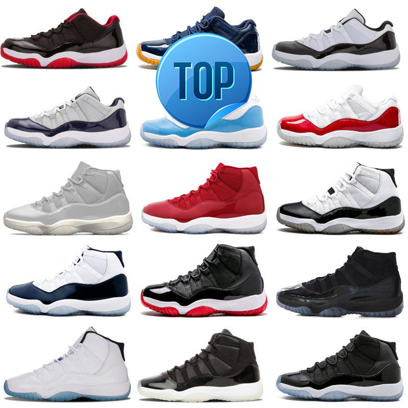 

2022 Concord High 45 11 Xi 11s Cap And Gown Outdoor Shoes Prm Heiress Gym Red Chicago Platinum Tint Space Jams Men Outdoor Shoes, As photo 1