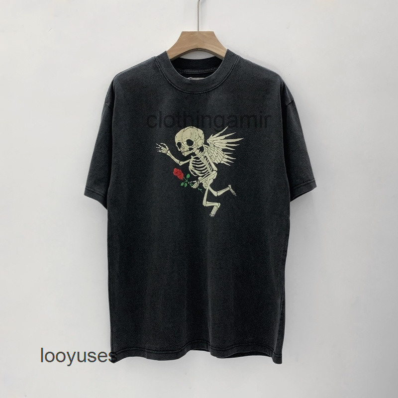 

Fashion Tshirts Galleryes Depts Hop Designer Fashion T Mens Shirts Hip Shirt High 2022 Street Gd Casual Loose Print Round Neck Short Sleeve T-shirt Men Es5c, Wash black