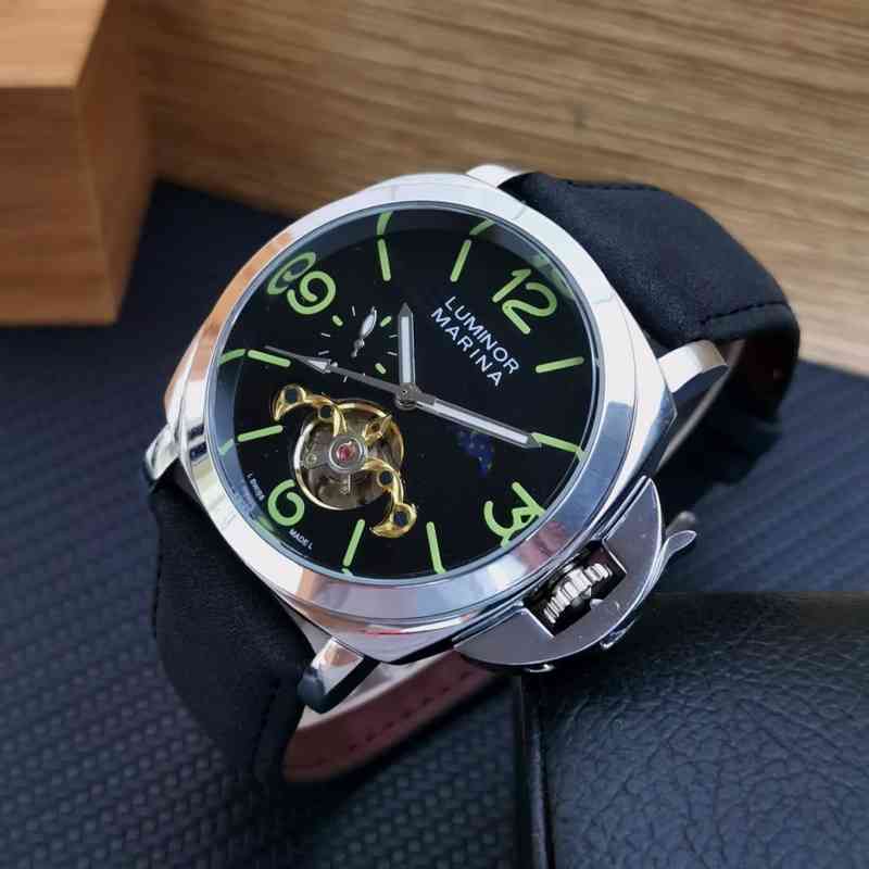 new / Automatic Men's Watches Automatic Leather paner Diameter 4.8cm #jamtanganpria #jamtangancowok