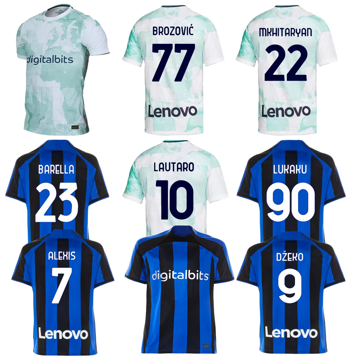 

LAUTARO LUKAKU Soccer Jersey 22 23 Football Shirt Home Away BROZOVIC BARELLA SKRINIAR BASTONI BELLANOVA DE VRIJ 2022 2023 Fans Version Football Uniforms Man Adult, 22-23 home