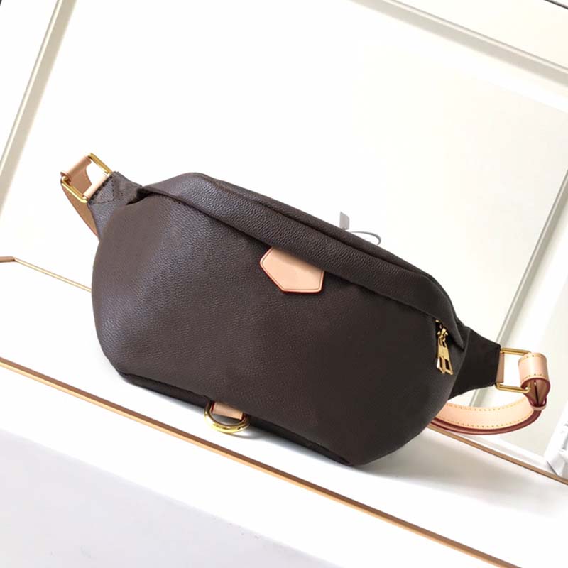 

Old Flower Waist Bag Unisex Crossbody Bags Men Chest Handbag Purse Soft Genuine Leather Women Fashion Shoulder Bag Gold Hardware 37cm M44812 Top Quality, Box