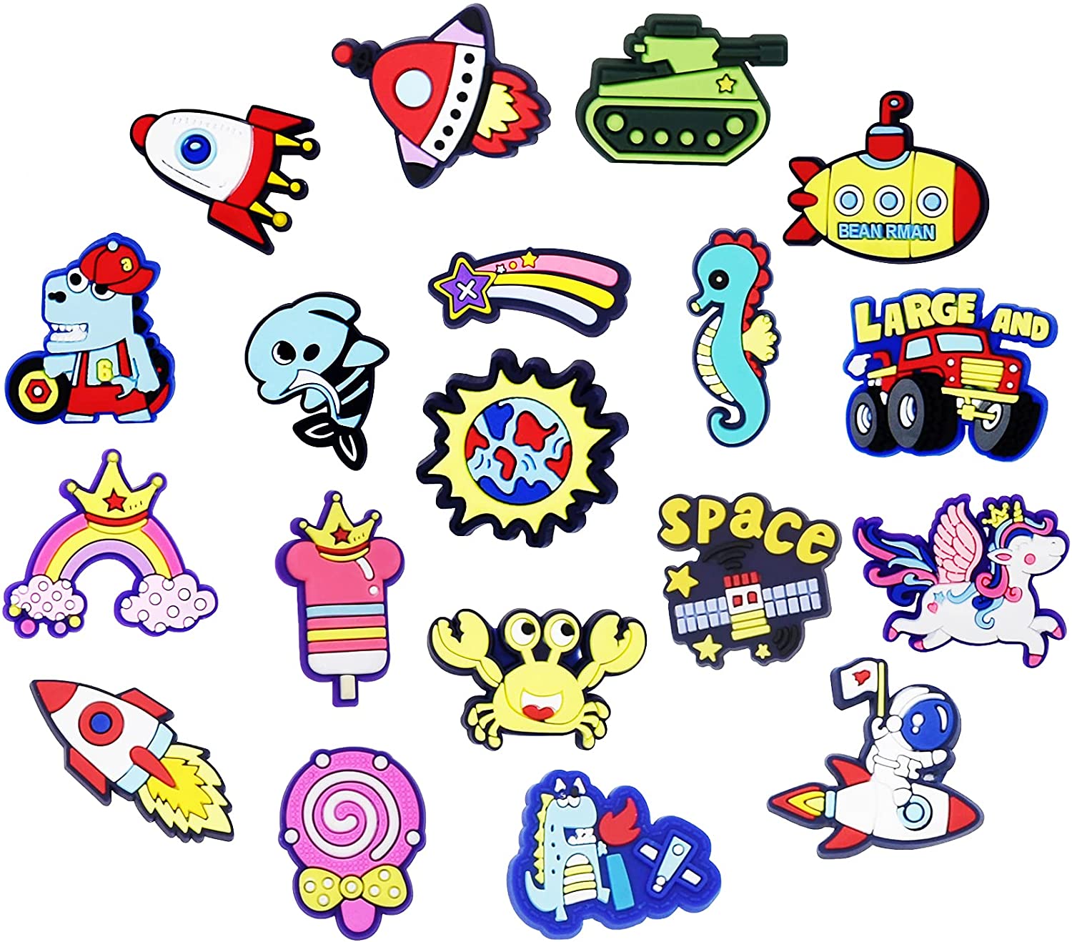 

Shoe Parts Accessories Children Shoe Decoration Charms Set Randomly Sended Style