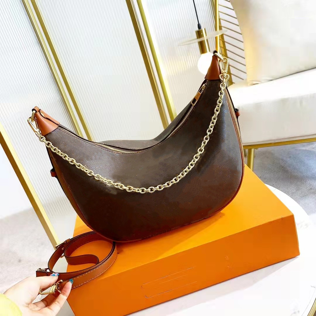 

Women's Bag Presbyopic Croissant Package Luxury Design Shoulder Bags Woman Crossbody Fashion Retro Style Genuine Leather Handbag Handbags, Brown