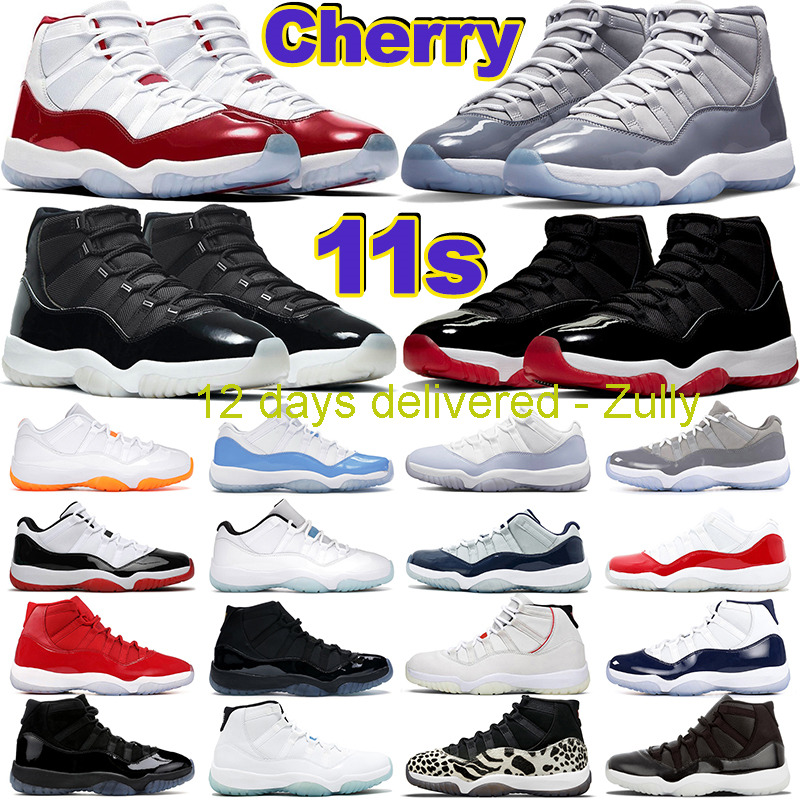 

with box 2 days ship Men 11 Basketball Shoes 11s Cherry Cool Grey Bred Concord Jubilee 25th Anniversary Low 72-10 Pure Violet Mens Women, #4 bred 36-47