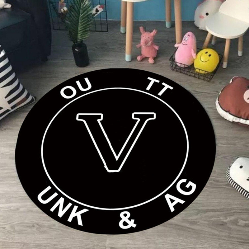 

Fashion Round Rugs Designer Carpet Classic Fancy Carpets High Quality Luxury Home Decor Rug For Bedroom Ornamental Floor Mats 2204193WU, N1