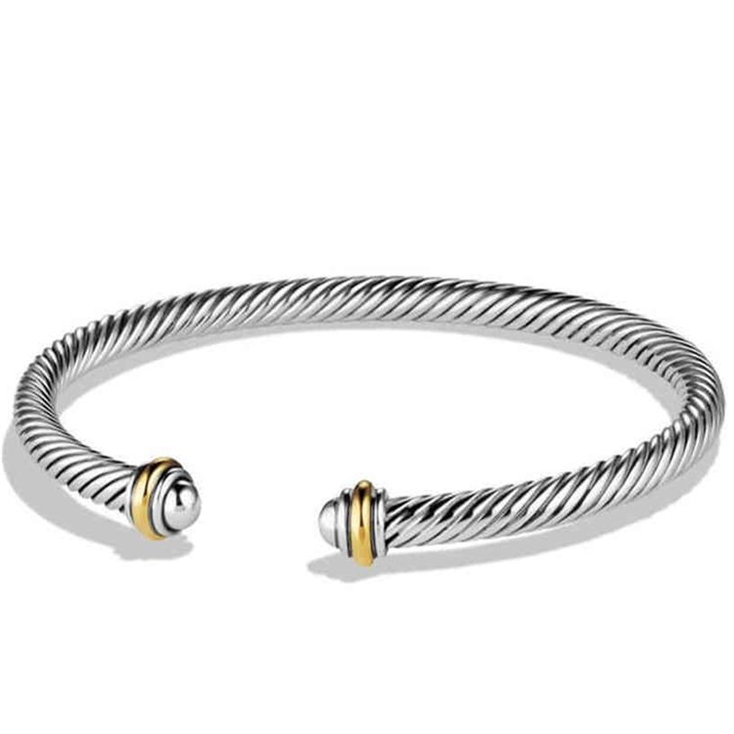 

High Quality Fashion Stainls Steel Gold Plated Jewelry Braided Cable Bracelet Rope bracelet Tarnish for Women236y