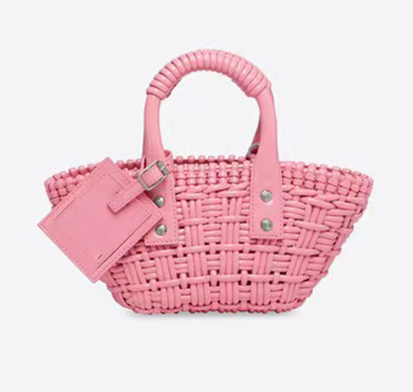 

Women's Fashion Bistro Basket Bag Microfiber Faux Leather Handbag Luxury Purse, White