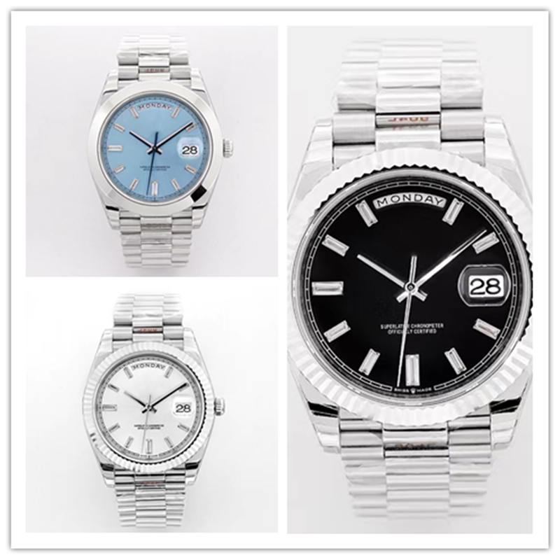 

Top mens watches 40mm12mm 2836 fully automatic movement watches fine steel case watch band sapphire glass mirror, Box
