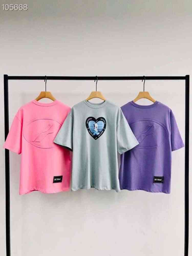 

New Men Women Print T-shirt fashion Oversized Tshirt, Pink