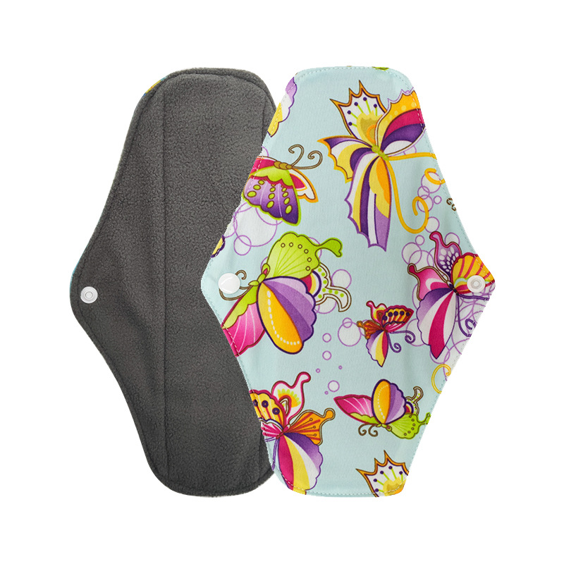 

Washable Bamboo Charcoal Sanitary Pad Feminine Hygiene Menstrual Period Sanitary Towel Elderly Maternity Nursing Pads JXW522