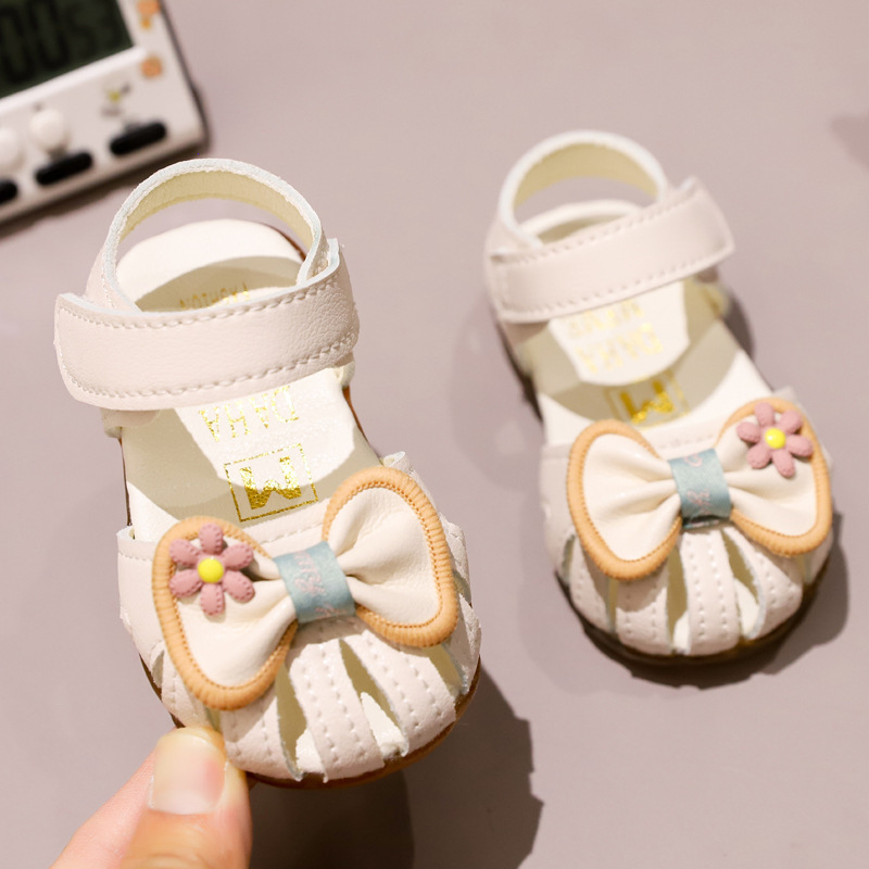 

Children's toddler shoes sandals summer 1-2 years old breathable baby princess shoes soft sole First Walkers, Multicolor
