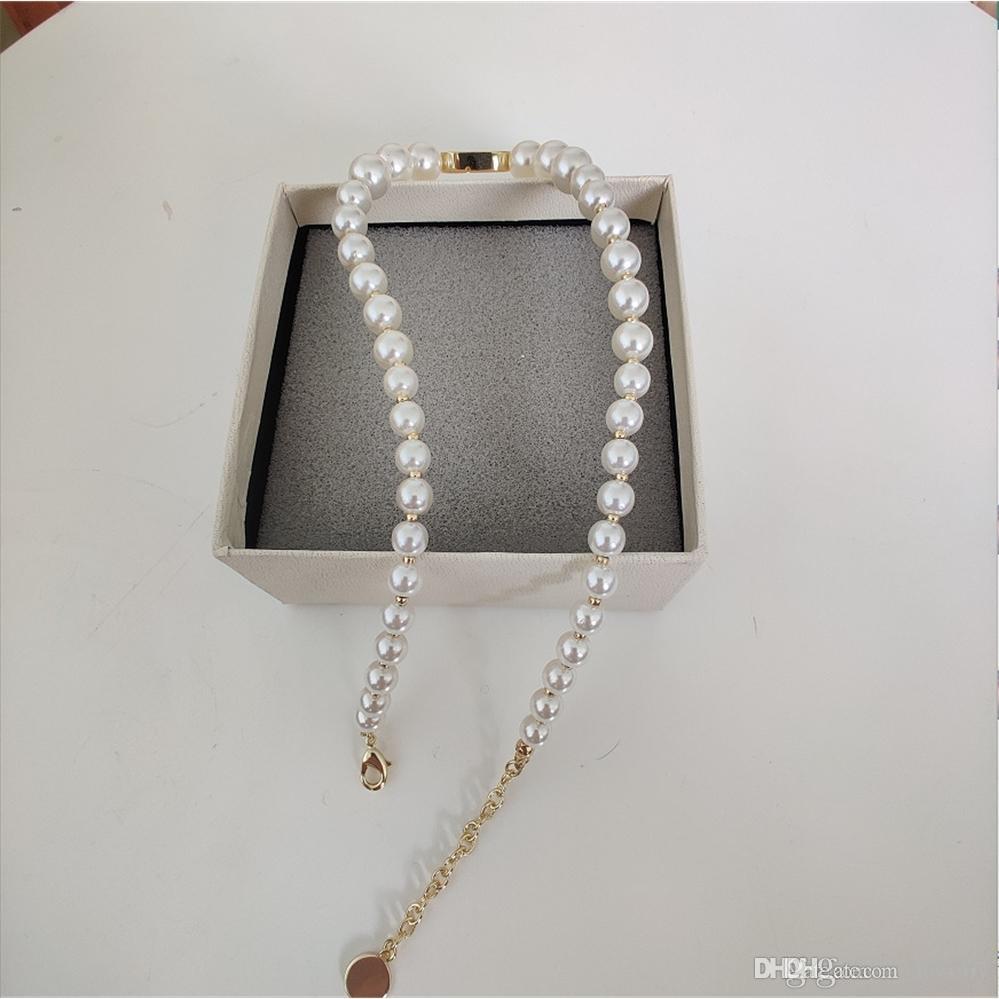 

selling necklace for woman bracelet new pearl alphabet fashion necklace high quality wild personality necklace jewelry supplyl
