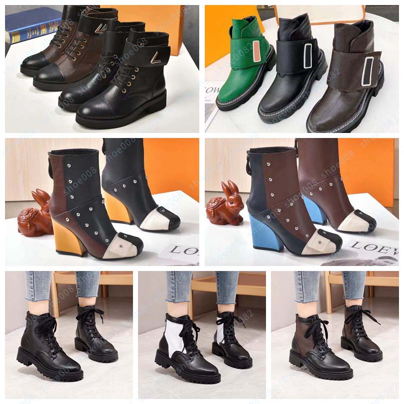 

Designer Boots Luxury Boot Genuine Leather Martin Boots Ankle Booties Woman Short Boot Sneakers Trainers Slipper Sandals by shoebrand 082, Box