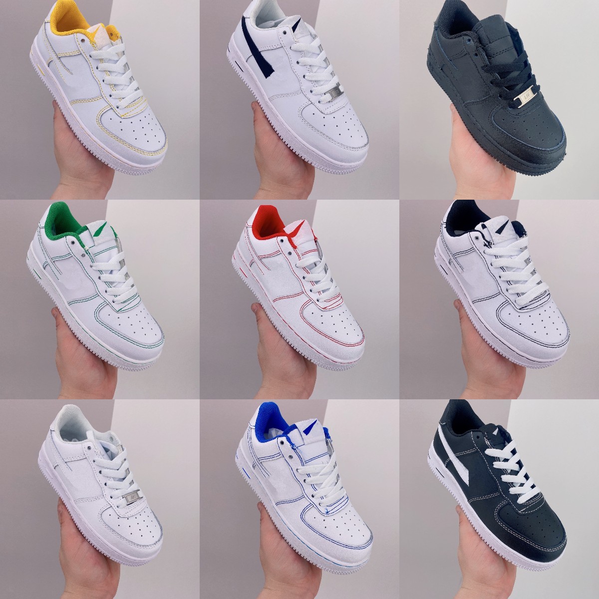 

Unisex Kids Youth GS AForce 1'07 Sneakers Low Cut One 1s Casual Sports Shoes Skateboarding Flats Triple White Black Outdoor Athletic Trainer Chunk Platform sneaker, Fill postage