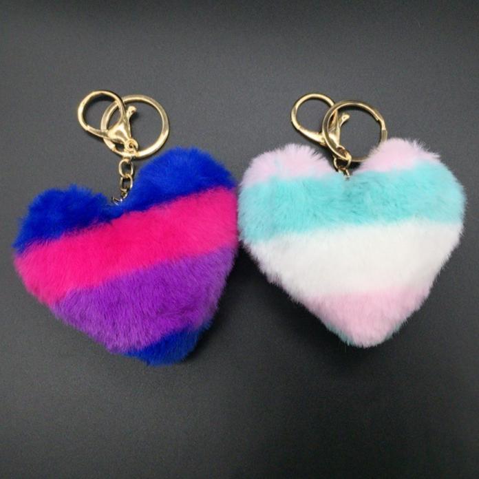 

Keychains Pansexual LGBT Transgender Bisexual Keychain Plush Pendant Gay Jewelry