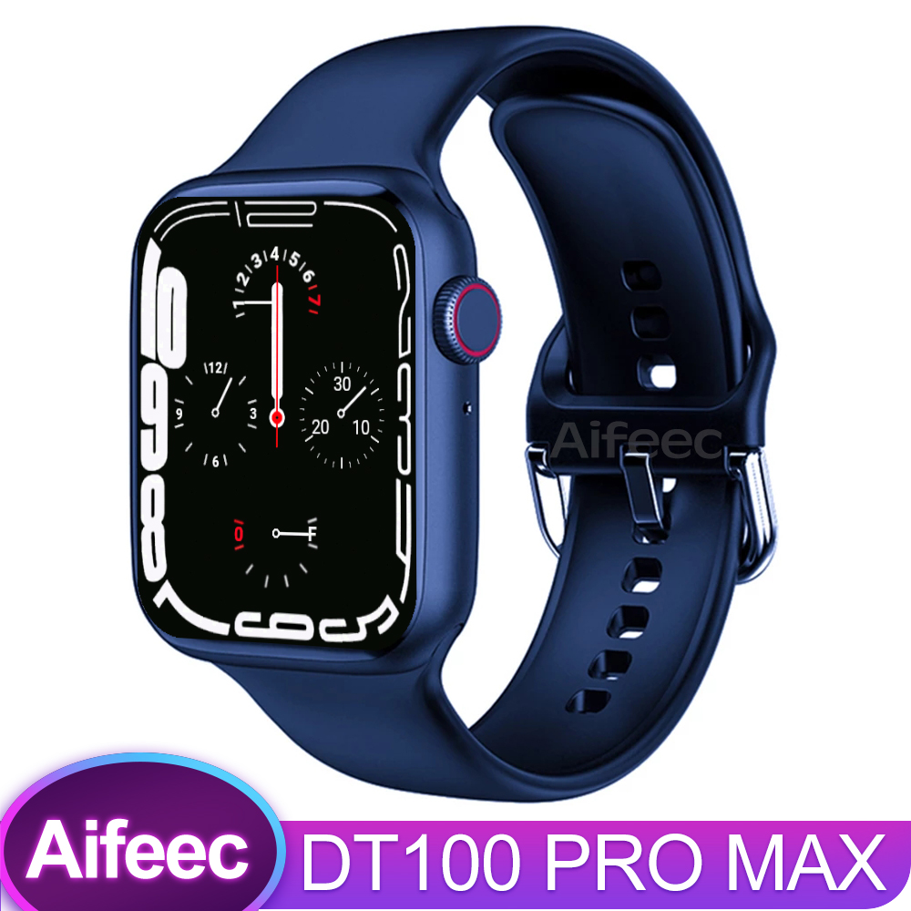 

Vwar DT100 PRO MAX Smart Watch Men 1.8&quot Infinite Screen SIRI Wireless Charger Bluetooth Call GPS Trajectory Smartwatch IWO