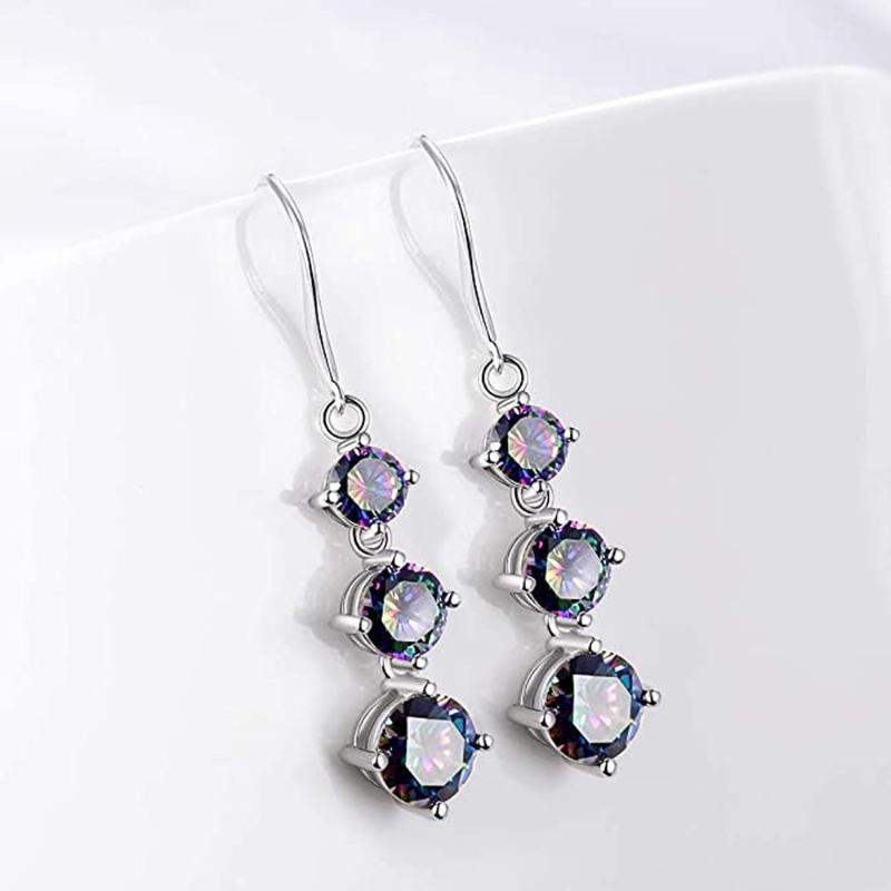 

Dangle & Chandelier CAOSHI Aesthetic Drop Earrings Women Charming Zirconia Party Accessories Trendy Female Exquisite Design Jewelry Gift Who