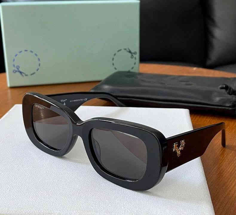 

2022 Square Sunglasses Women Men Off Design White Sun Glasses Blue Ladies Vintage Shados Eyewear UV Protection