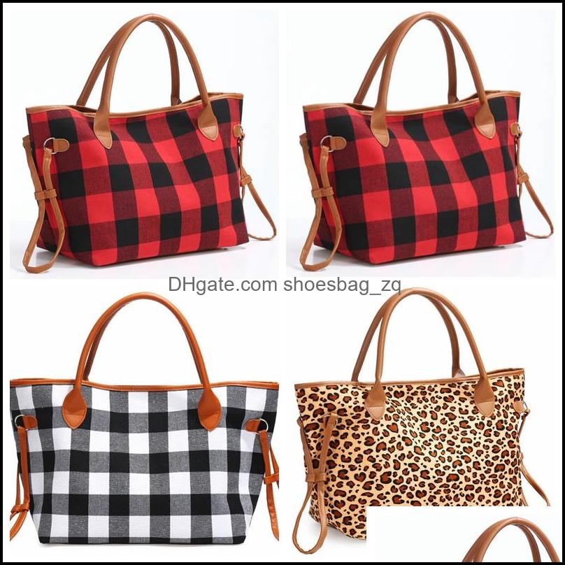 

Cosmetic Bags Cases Bags Lage Accessories Buffalo Check Handbag Red Black Plaid Large Capacity Leopard Travel Tote Sports Duffle Bag Cros, About 40*26cm