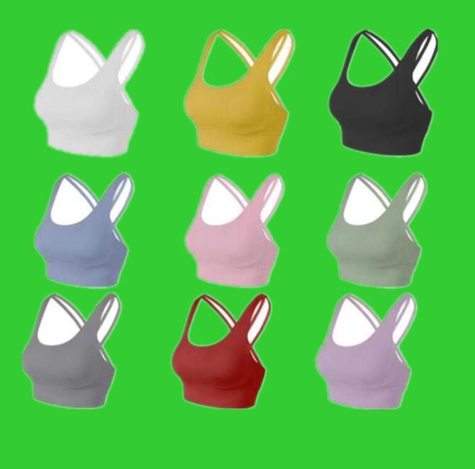 

Lu- Sports Bra Yoga Outfits Bodybuilding All Match Casual Gym Underwear Push Up Bras High Quality Crop Tops Indoor Outdoor Workout Vest Clothing, Ivory white lu31