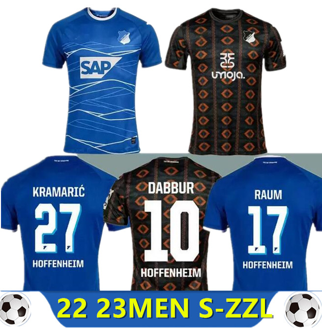 

TSG 1899 Hoffenheim 22 23 soccer jerseys home GRILLITSCH 11 DABBUR 10 BEBOU 9 RAUM 17 BAUMGARTNER 14 2022 2023 JERSEY FOOTBALL SHIRTS SET, White