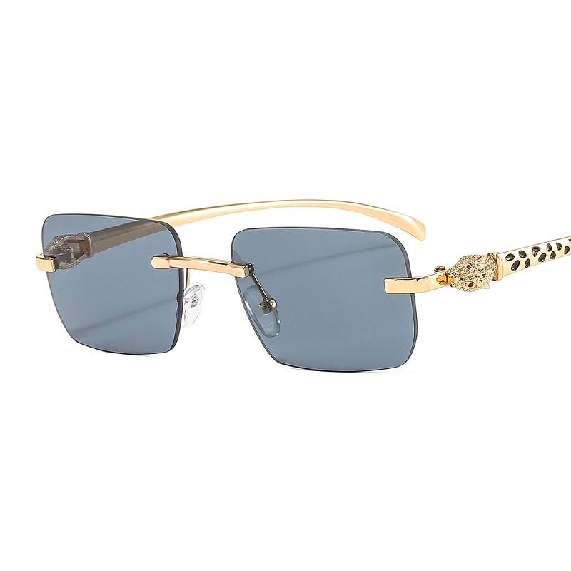

Sunglasses D&T 2022 Fashion Rectangle Women Men PC Gradients Lens Alloy Leopard Carving Decoration Frame Luxury Sun Glasses