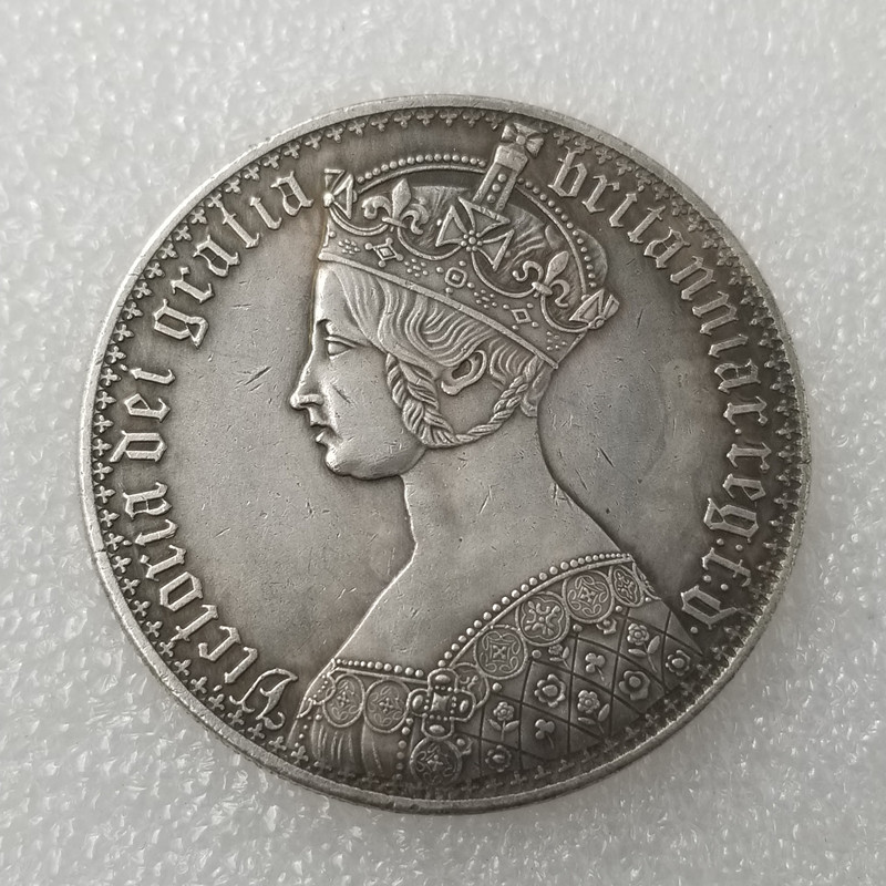 

One florin 1880 Great Britain England UK United Kingdom 1 gothic silver coin