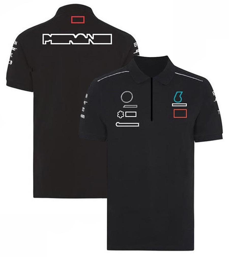 

2021 new f1 fan t-shirt polo shirt men's quick-drying short-sleeved custom work clothes Formula One racing suit team uniform summer short-sleeved T-shirts lapel