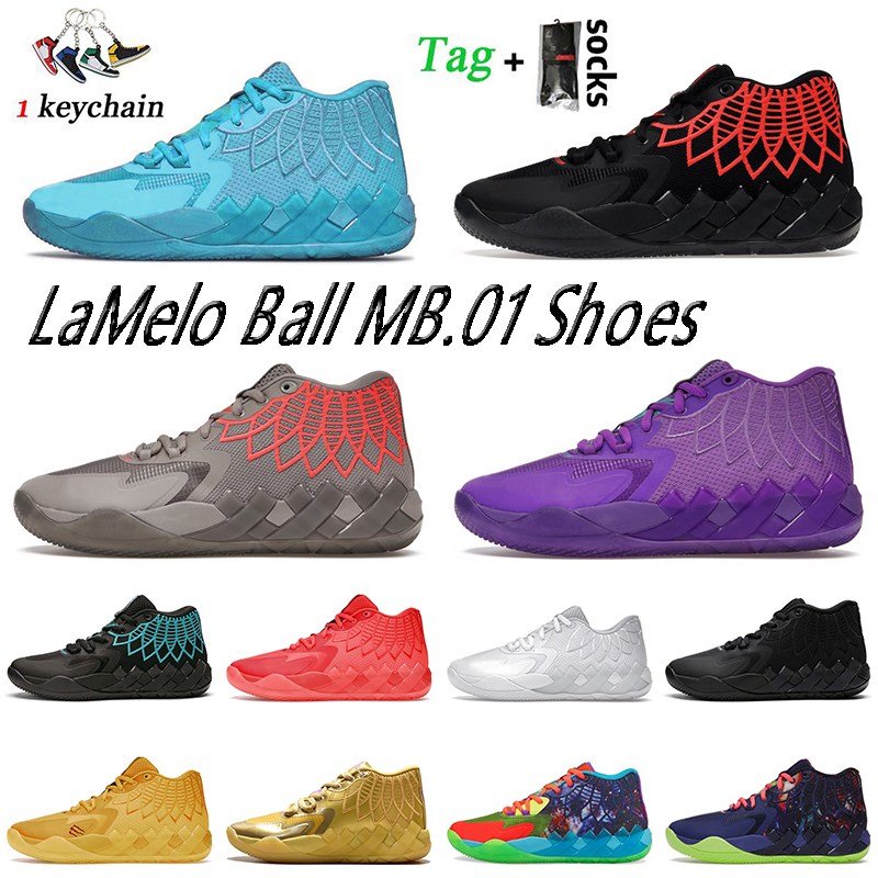 

With Socks 2022 LaMelo Ball Basketball Shoes MB.01 LaMeloBall Sports Shoe UNC Rock Ridge Black Red Blast Queen Buzz City Galaxy I Be You Rick and Morty Trainers Sneakers, B11 not from here red blast 40-46