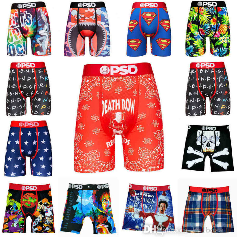 

PSD Men Short Pants With Bags Boxers Breathable Underwear High Quality Sexy Ice Silk Quick Dry, P42