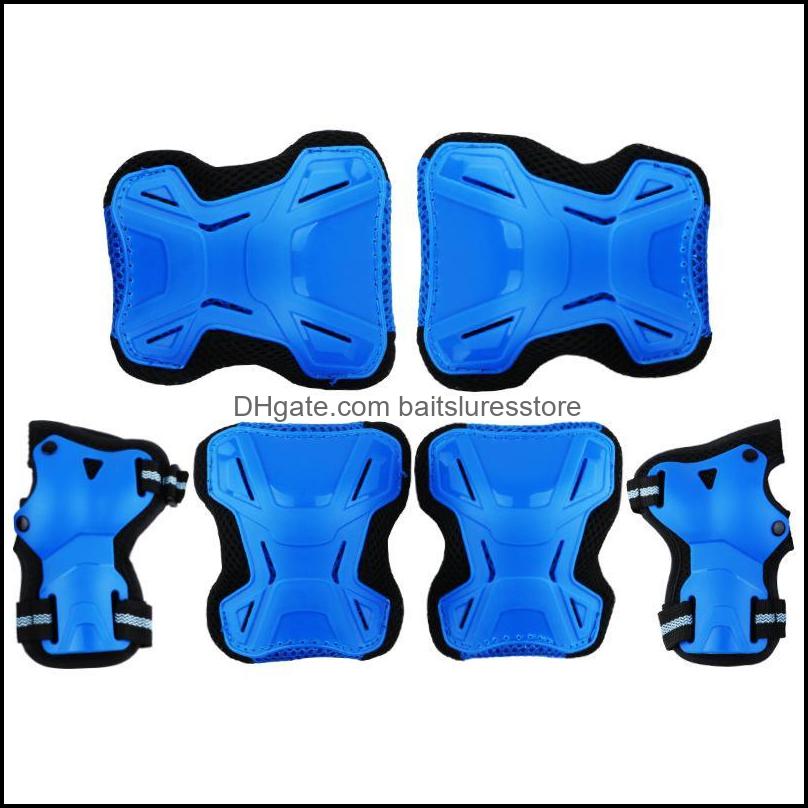 

Elbow Knee Pads 6Pcs/Set Skating Protective Gear Set Bicycle Skateboard Ice Skate Roller Protector S-L Drop Delivery 2021 Sports Safety At, 4pcs red