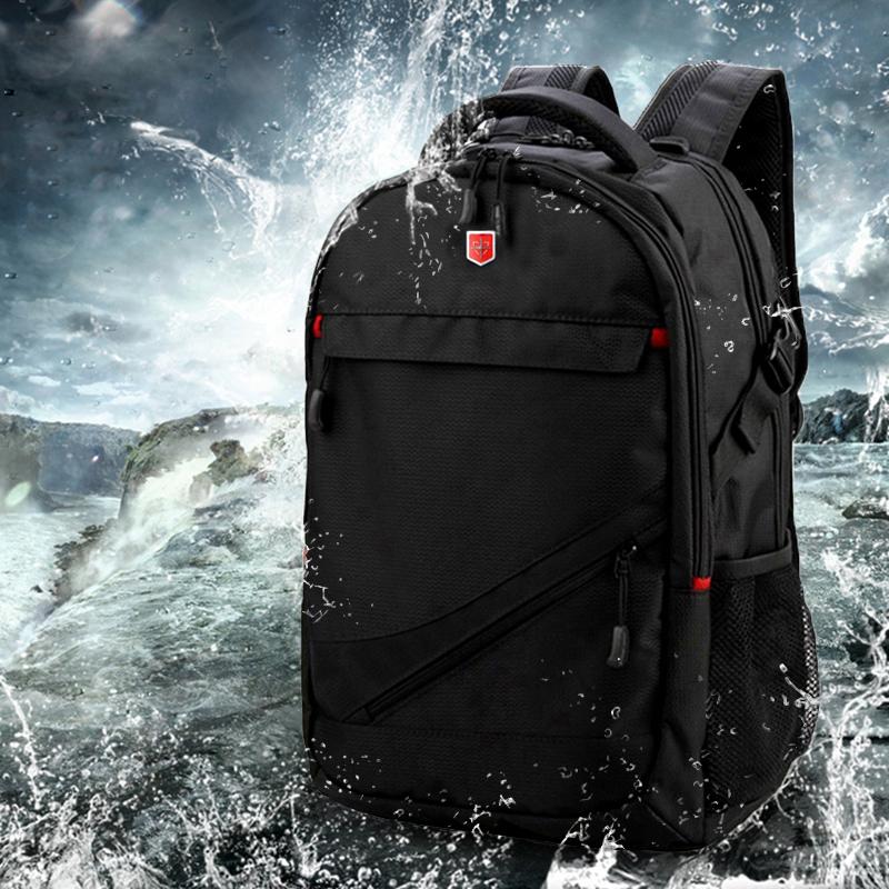 

Backpack Waterproof School Men Business 15.6/ 17 Inch Laptop Bag Daypack Travel Teenage Male Mochila Fashion Women Backpacks, Black
