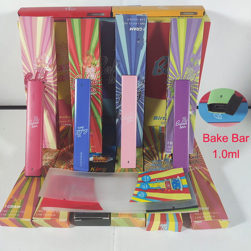 

Baked bar Disposable Vape Pen baked vape Rechargeable 1ml pods Vaporizer Pod Battery Electronic Cigarettes 1ml Starter Kit Disposables Vapes Cartridges Oil Carts