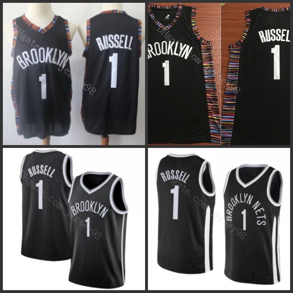

Brooklyn''Nets''MEN #1''Angelo Russell''men retro Jersey