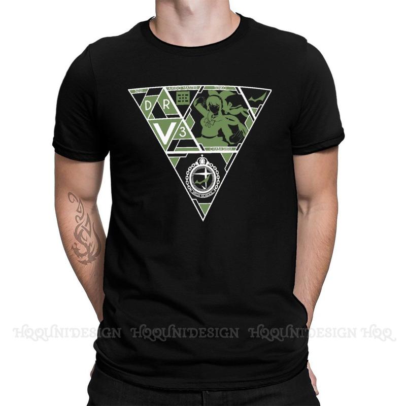 

Men' T-Shirts The Ultimate Aikido Master Print Cotton T-Shirt Camiseta Hombre Danganronpa V3 Ultra Despair Girls Anime Men Fashion Graphic, Green-color1