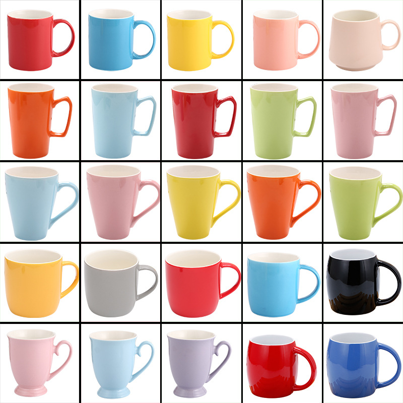 

Ceramic Coffee Mug Custom Logo A Full Circle of Patterns Available Any Mug Type and Colors Sizes Custom packaing Coffeware Sets