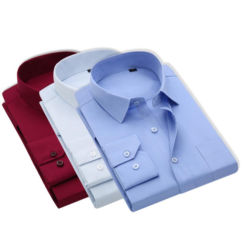 

Men's Casual Shirts Mens Business Long Sleeved Shirt Classic Striped Male Social Dress Purple Blue Plus Size 8XL 7XL 6XL 5XL 4XL, 03