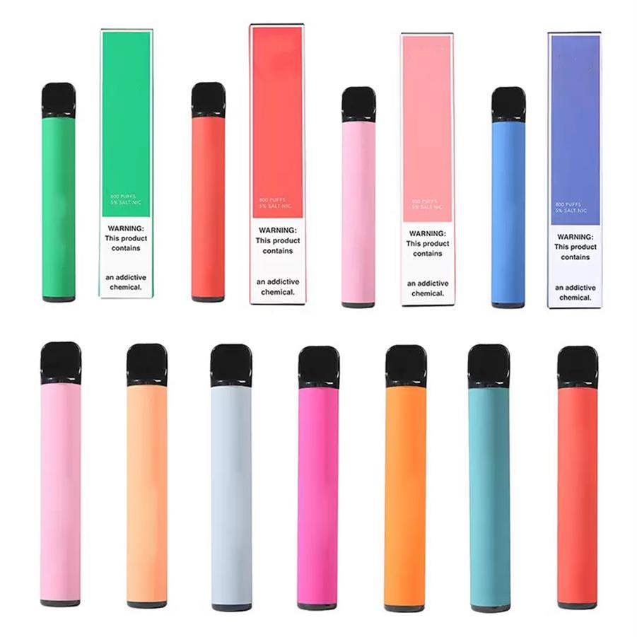 

In Stock PUFFS Bar PLUS 800 Puffs E Cigarette Disposable Vape Pen Device 3.2ML 550MAH Battery Refiled Vapes Vapos267u