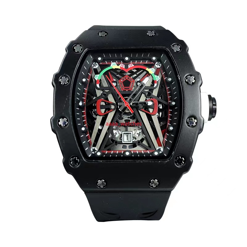 

Luxury high-end men's watch fashion barrel-shaped personality ladies quartz watch silicone belt calendar full-function watch