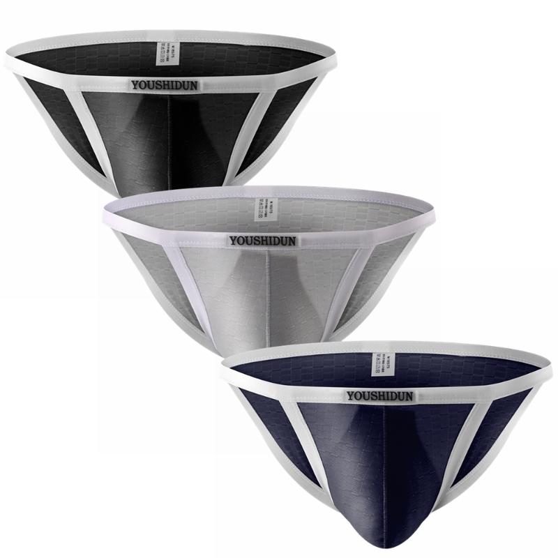

Underpants Pack Mens Sexy Underwear Brief Jockstrap Men Nylon Men's Soft Bikini Briefs Male Panties -XXXLUnderpants, Color 1