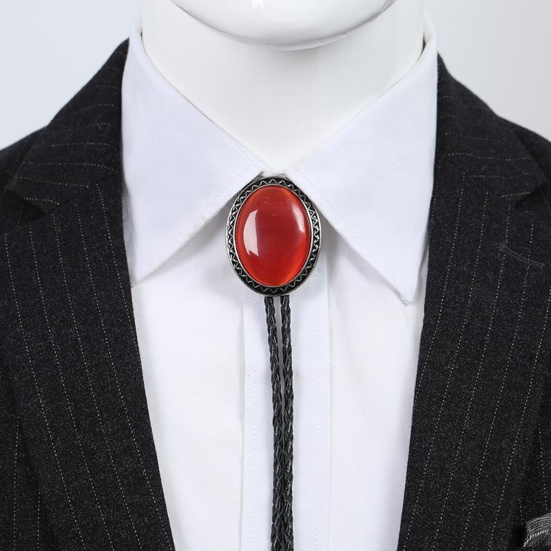 

Bow Ties Western Bolo Tie Denim Point Opal Knot Suit Shirt Fitting Chain Necklace BoloBow