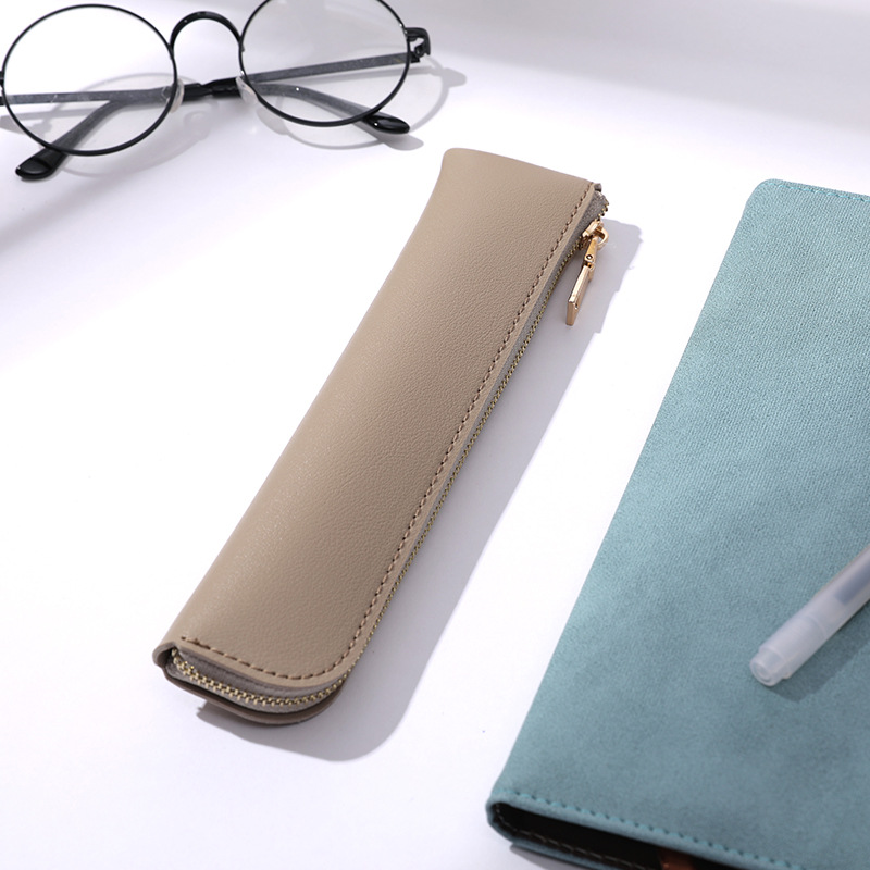 

Mini Pen Bag Pure Color Leather Storage Bags for Ipad Pencil 1222643