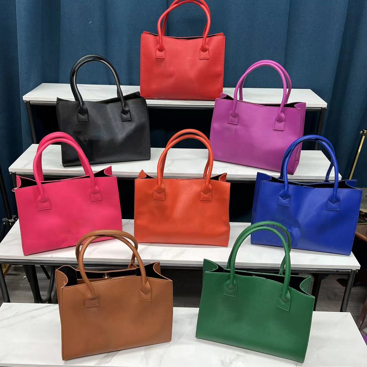 

Fashion Women Designer top Shopping bags Womens Purse Tote handbags vogue Style Luxury bag Pu letter Leather High Quality handbag wholesale Wallets