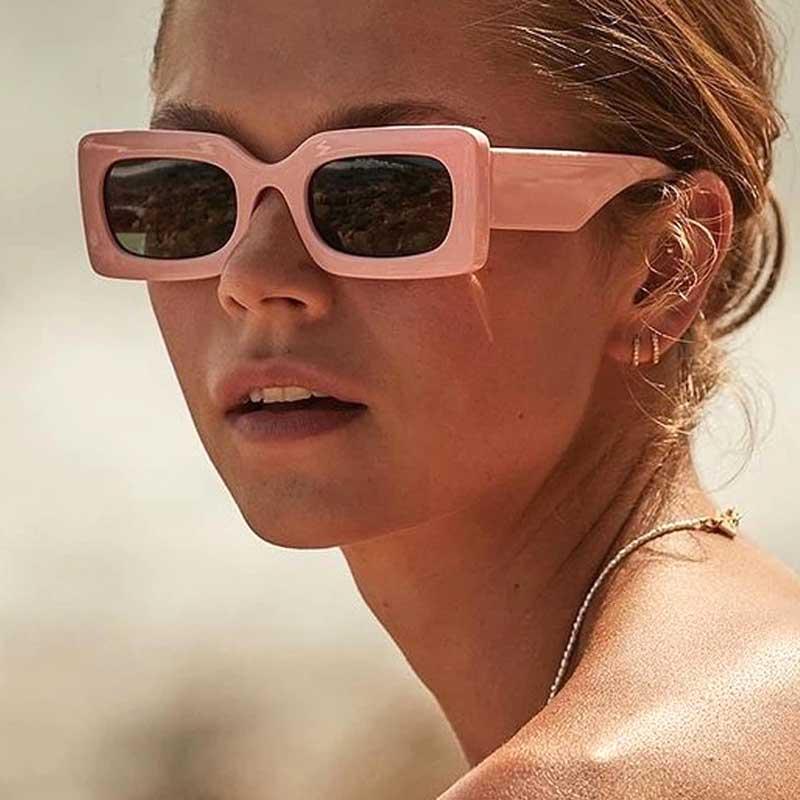 

Sunglasses Candy Color Small Frame Square For Women Fashion Brand Green Pink Gradient Rectangle Sun Glasses Female ShadesSunglasses