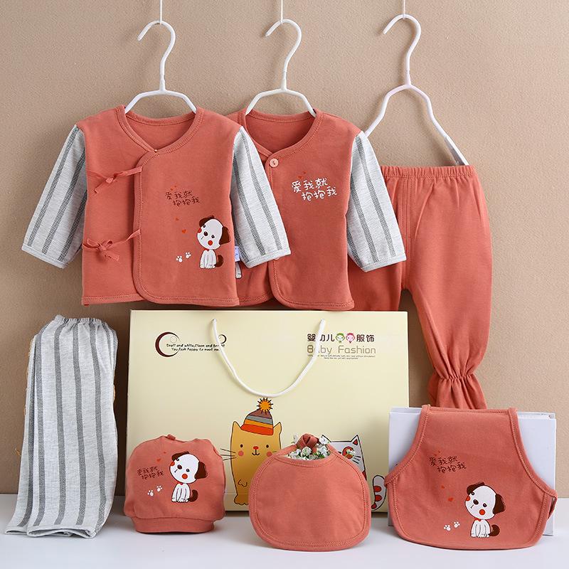 

Clothing Sets Born Clothes 0-3Months Gift Box 100% Cotton Cute Baby Boy Girl Cartoon Underwear Infantil Outfit, 11