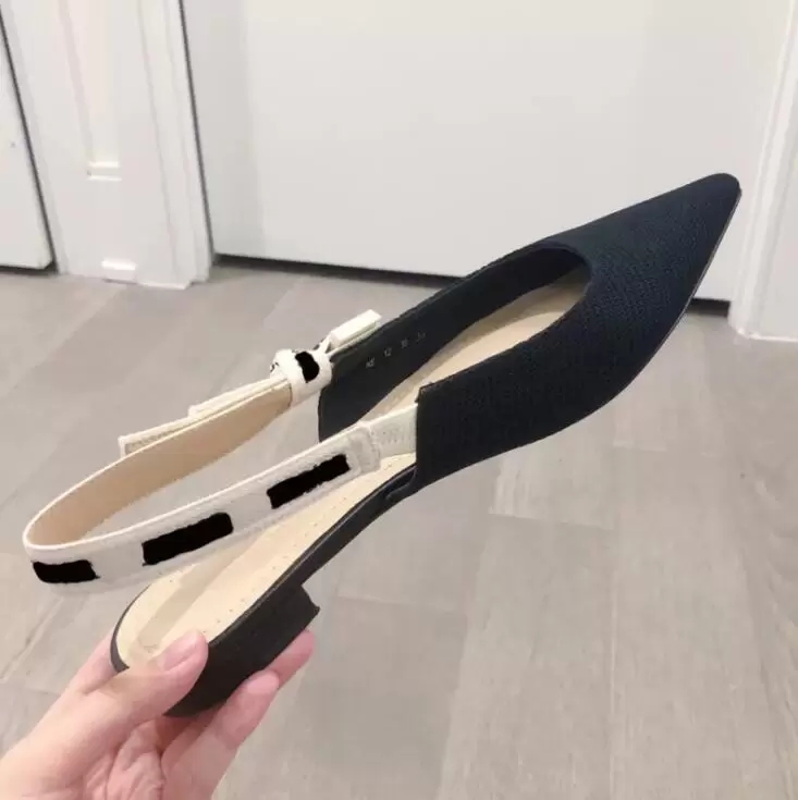 

2022Luxury Designer sandals Women's Summer banquet dress shoes flat heel 6.5cm 9.5cm high-heeled sexy pumps pointed toe sling35--41, 11
