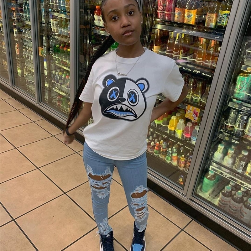 

Summer Women's T Shirt Neutral All-match Casual ops Street fashion Cartoon Bottoming Graphic s Y2k ee 220321